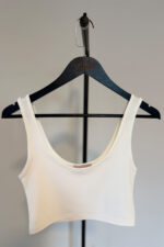 Premium Beyaz Crop Top