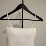 İp Askılı Elit Beyaz Crop Top