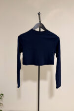 Lacivert Kısa Bluz - Görsel 2