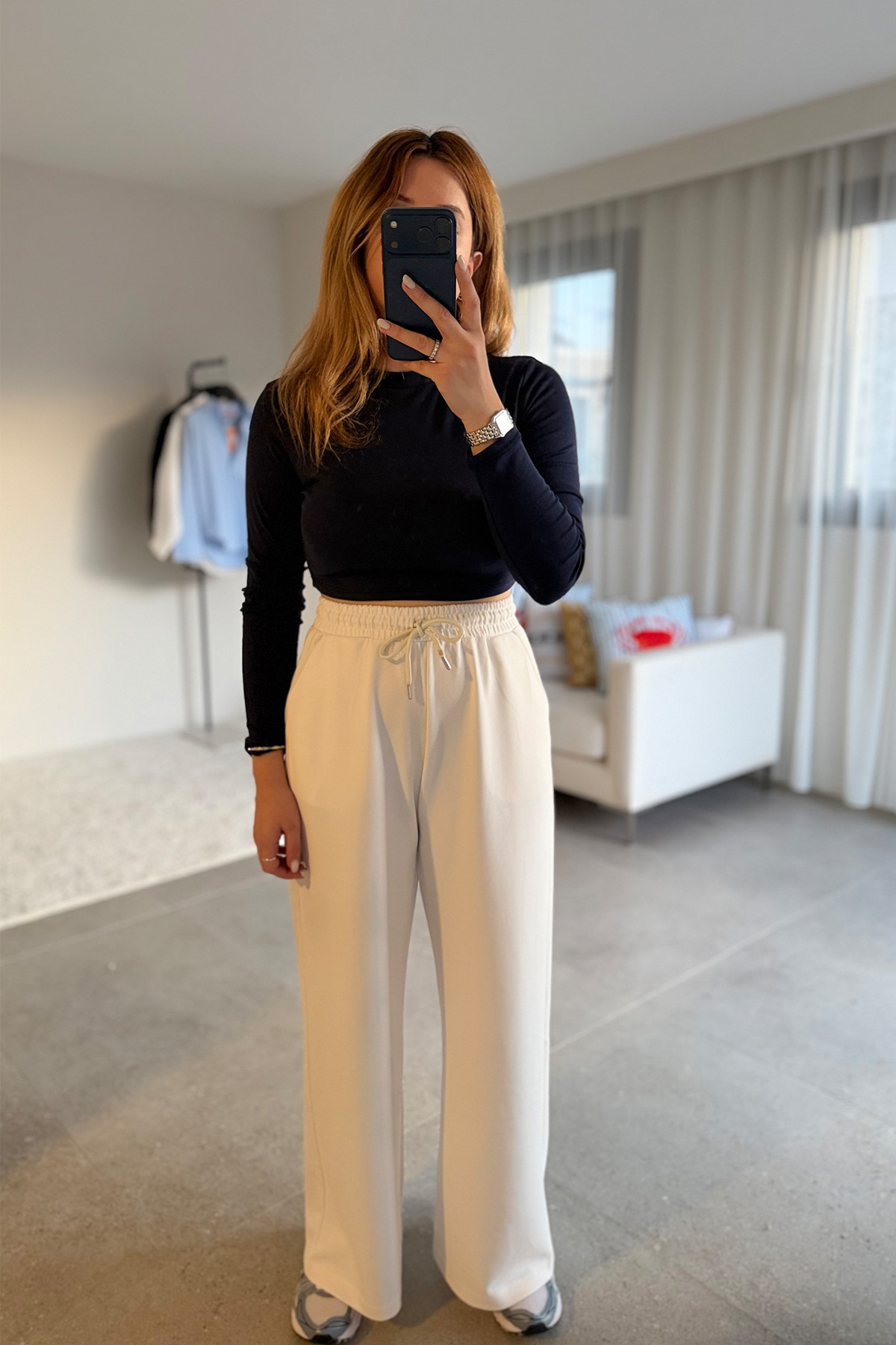 Lacivert Kısa Bluz2 Lacivert Kısa Bluz - Görsel 1