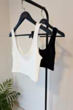 Premium Siyah Crop Top - Görsel 2