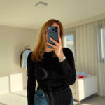 Siyah Asimetrik Fit Bluz