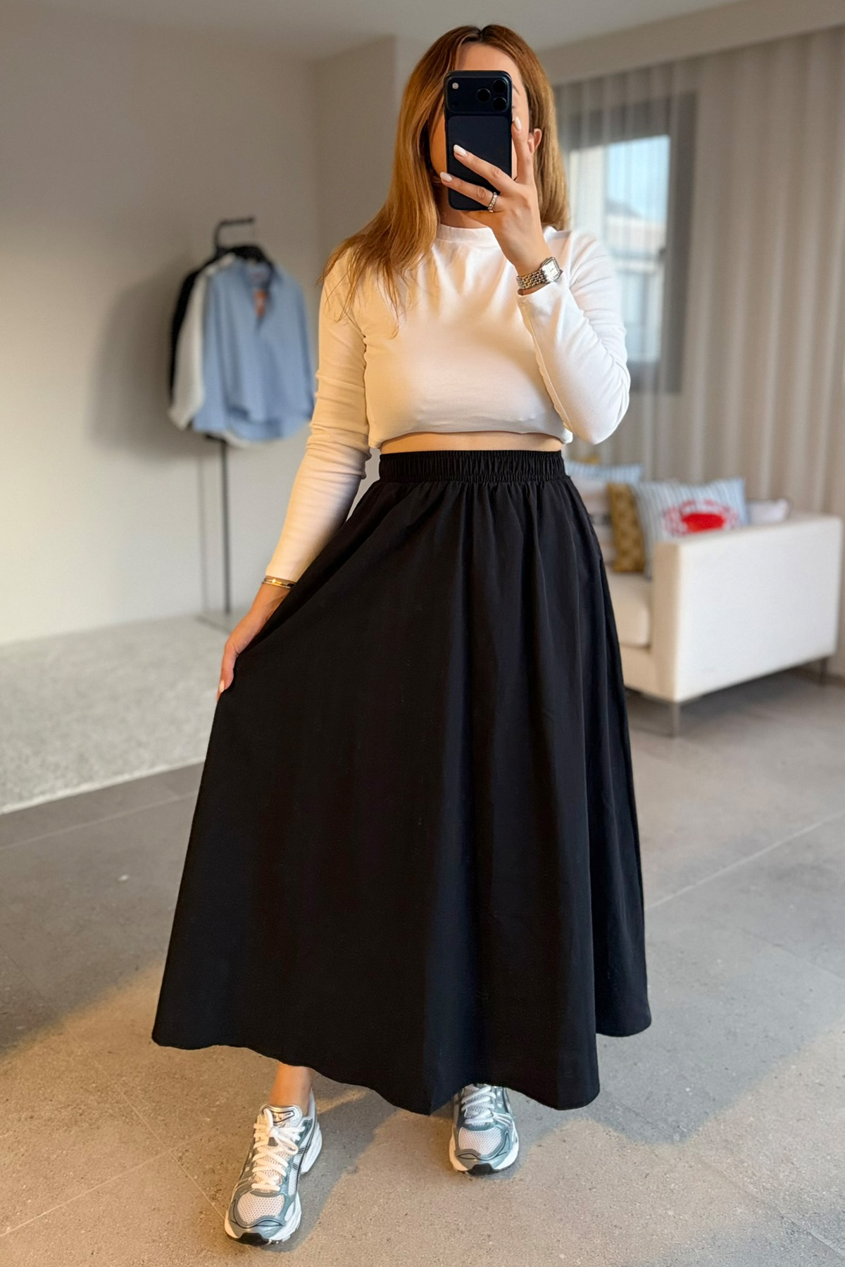 Siyah Maxi Etek Siyah Maxi Etek - Görsel 1