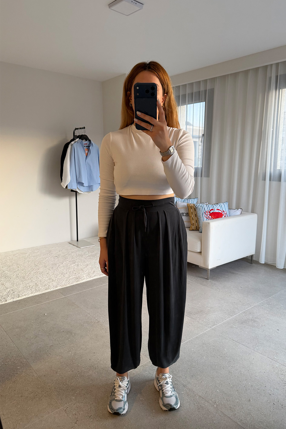 Antrasit Dökümlü Culotte Pantolon Antrasit Dökümlü Culotte Pantolon - Görsel 1