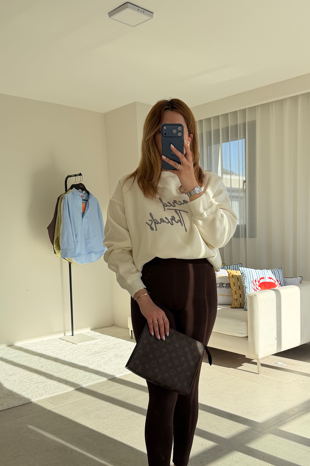 Basic Ekru Arka Detay Sweat3 Basic Ekru Arka Detay Sweat - Görsel 1