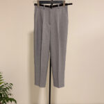 Kemerli Gri Havuç Pantolon