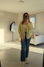 Luna Limon Sarı Transparan Gömlek - Görsel 2