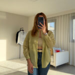 Luna Limon Sarı Transparan Gömlek