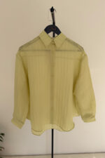 Luna Limon Sarı Transparan Gömlek - Görsel 4