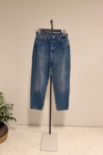 Premium Kalite Mom Fit Klasik Mavi Jean - Görsel 2