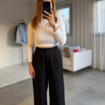 Siyah Oscar Palazzo Pantolon