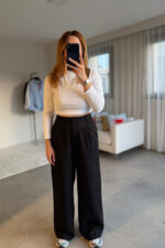 Siyah Oscar Palazzo Pantolon