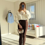 Tam Pamuklu Ekru Sweat