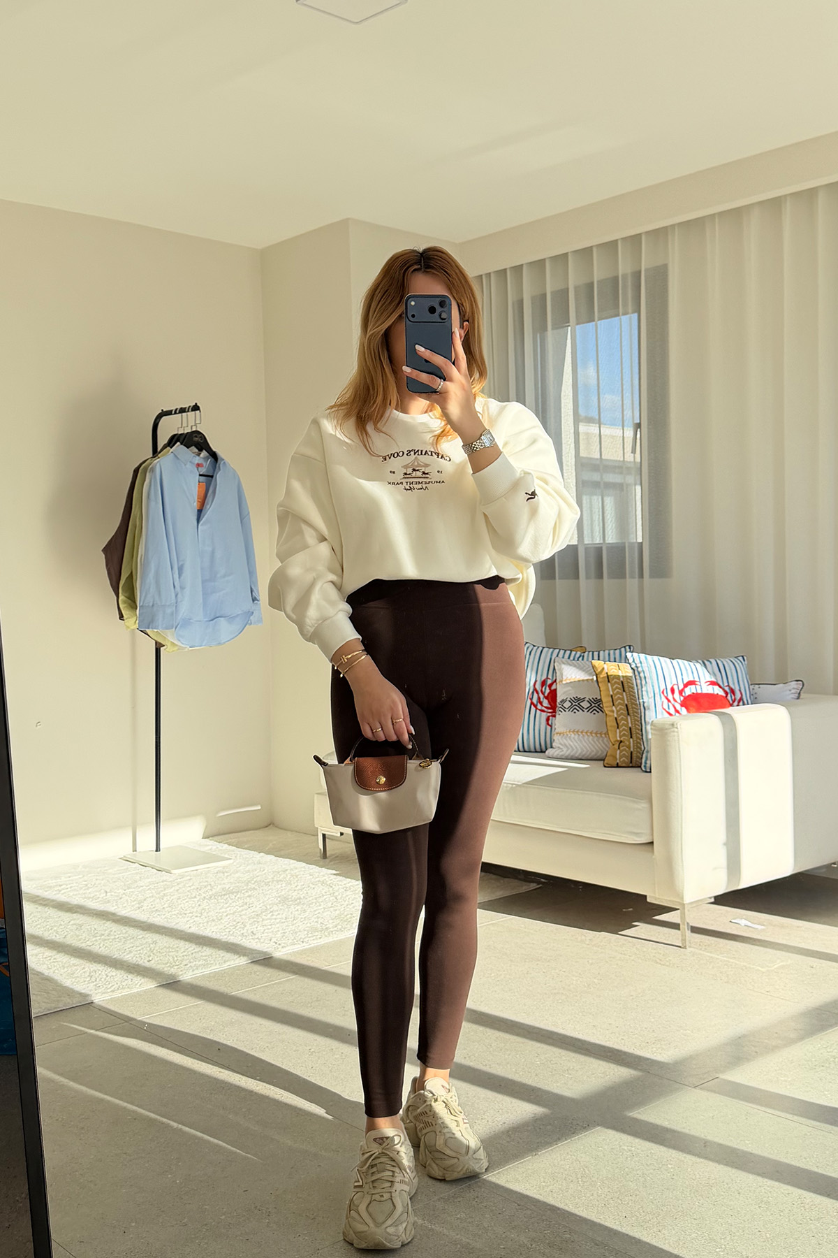 Tam Pamuklu Ekru Sweat Tam Pamuklu Ekru Sweat - Görsel 1