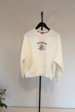 Tam Pamuklu Ekru Sweat - Görsel 2